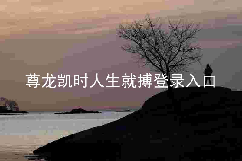 尊龙凯时人生就搏登录入口